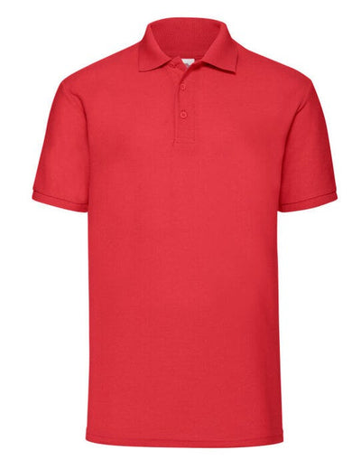 Fruit Of The Loom 63402 FOTL Mens 65/35 Polo - Red