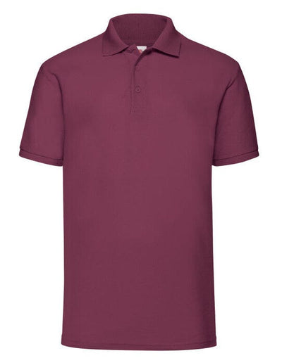 Fruit Of The Loom 63402 FOTL Mens 65/35 Polo - Burgundy