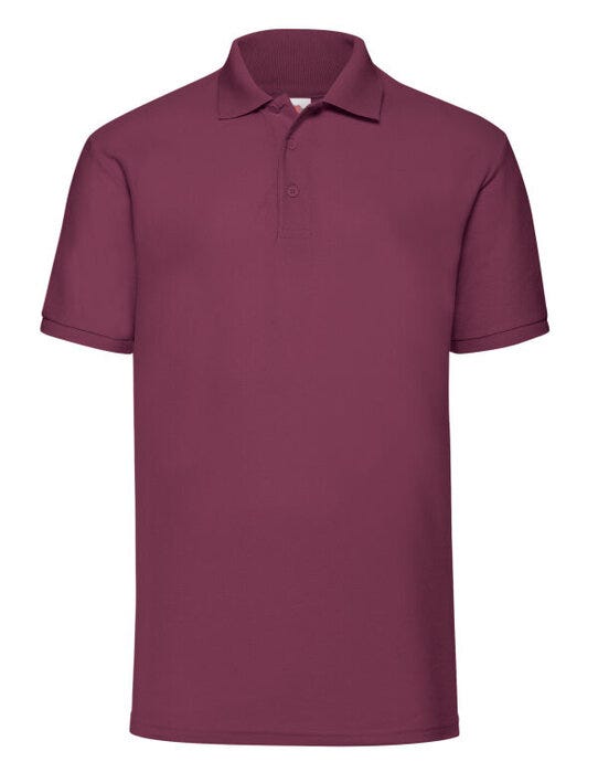 Fruit Of The Loom 63402 FOTL Mens 65/35 Polo - Burgundy