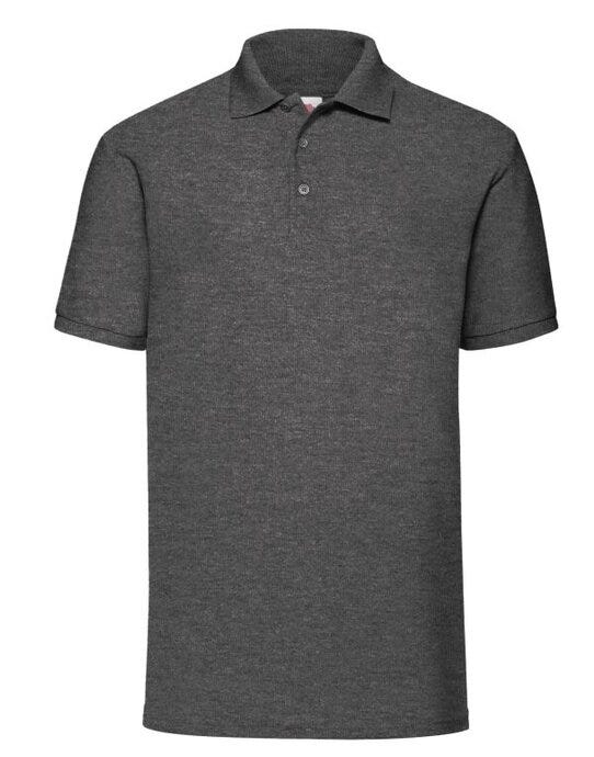 Fruit Of The Loom 63402 FOTL Mens 65/35 Polo - Dark Heather