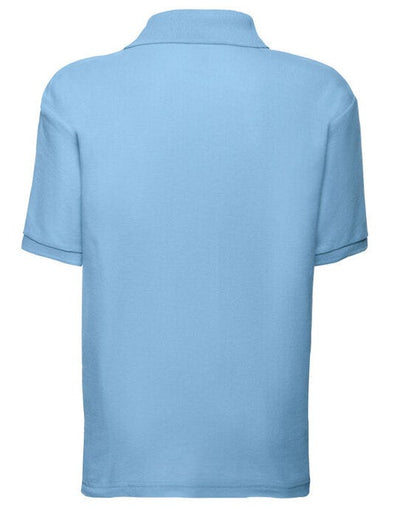 Fruit Of The Loom 63417 FOTL Kids 65/35 Polo - Sky Blue