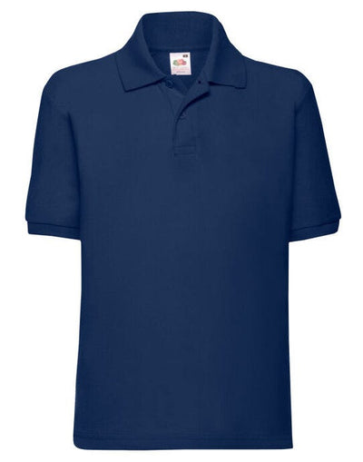 Fruit Of The Loom 63417 FOTL Kids 65/35 Polo - Navy Blue