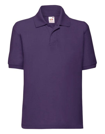 Fruit Of The Loom 63417 FOTL Kids 65/35 Polo - Purple