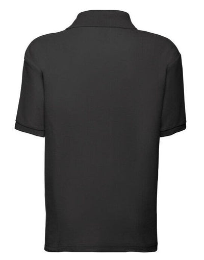 Fruit Of The Loom 63417 FOTL Kids 65/35 Polo - Black