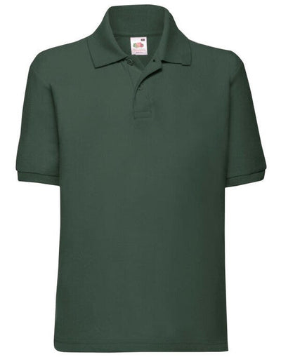Fruit Of The Loom 63417 FOTL Kids 65/35 Polo - Bottle Green