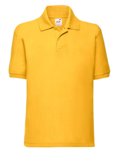 Fruit Of The Loom 63417 FOTL Kids 65/35 Polo - Sun