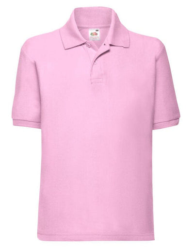 Fruit Of The Loom 63417 FOTL Kids 65/35 Polo - Light Pink