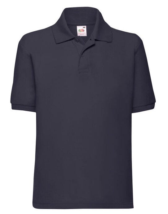 Fruit Of The Loom 63417 FOTL Kids 65/35 Polo - Deep Navy