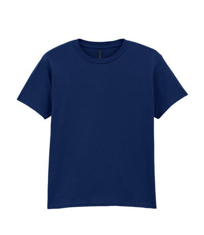 Gildan 64000B Navy Blue plain Kids’ Softstyle T-Shirt