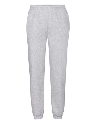 Fruit Of The Loom 64026 FOTL Mens Classic Elastic Cuff Jog Pants - Heather Grey
