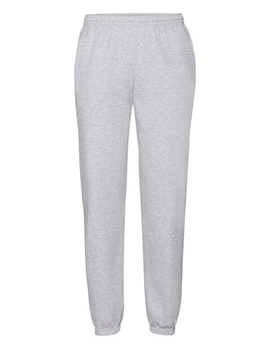 Fruit Of The Loom 64026 FOTL Mens Classic Elastic Cuff Jog Pants - Heather Grey