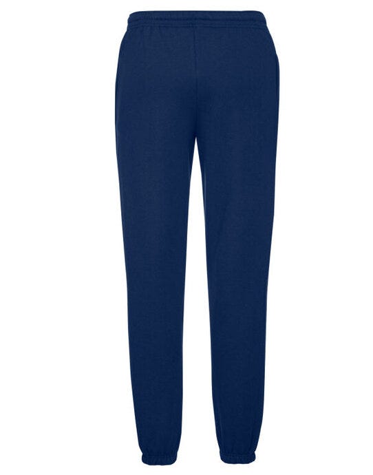 Fruit Of The Loom 64026 FOTL Mens Classic Elastic Cuff Jog Pants - Navy Blue