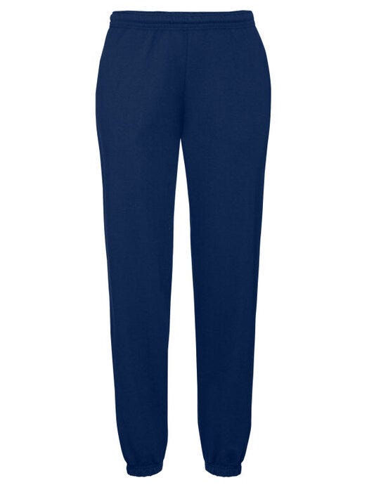 Fruit Of The Loom 64026 FOTL Mens Classic Elastic Cuff Jog Pants - Navy Blue