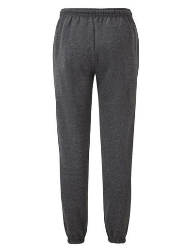 Fruit Of The Loom 64026 FOTL Mens Classic Elastic Cuff Jog Pants - Dark Heather