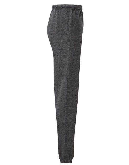 Fruit Of The Loom 64026 FOTL Mens Classic Elastic Cuff Jog Pants - Dark Heather