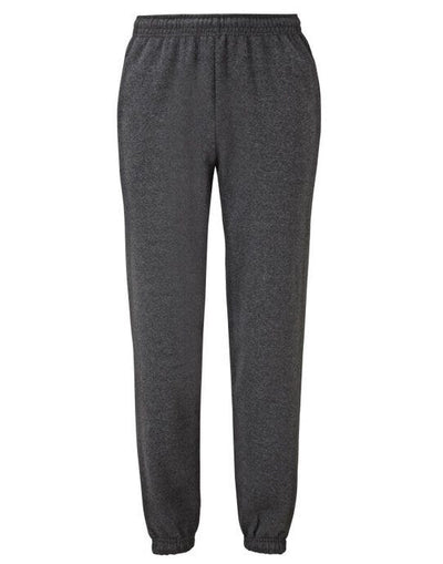 Fruit Of The Loom 64026 FOTL Mens Classic Elastic Cuff Jog Pants - Dark Heather