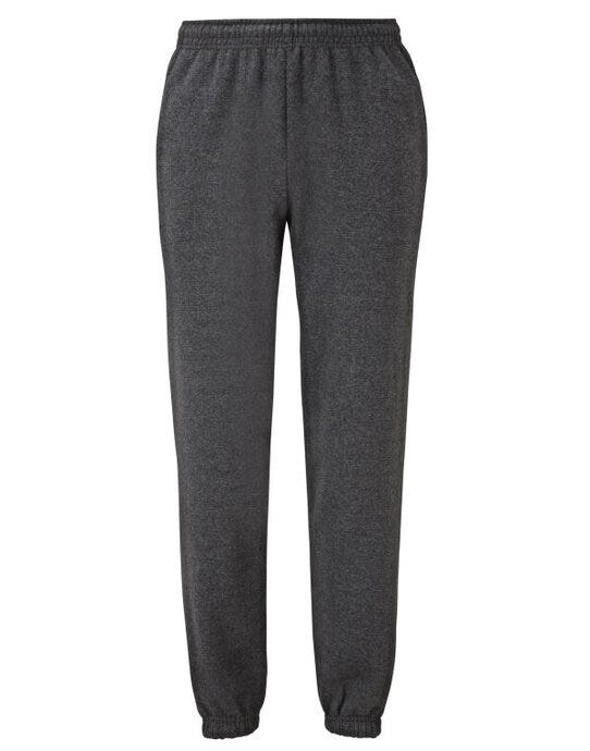 Fruit Of The Loom 64026 FOTL Mens Classic Elastic Cuff Jog Pants - Dark Heather