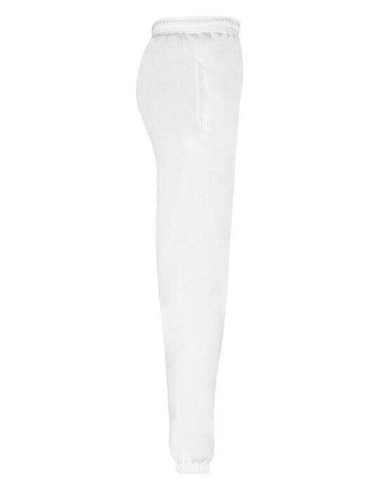 Fruit Of The Loom 64026 FOTL Mens Classic Elastic Cuff Jog Pants - White