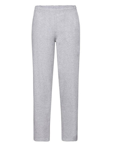 Fruit Of The Loom 64032 FOTL Mens Classic Open Hem Jog Pants - Heather Grey