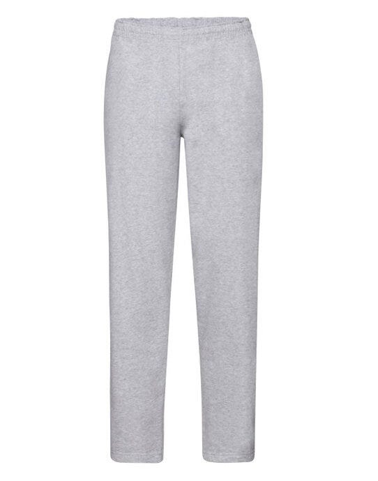 Fruit Of The Loom 64032 FOTL Mens Classic Open Hem Jog Pants - Heather Grey