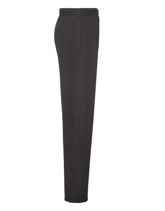 Fruit Of The Loom 64032 FOTL Mens Classic Open Hem Jog Pants - Black