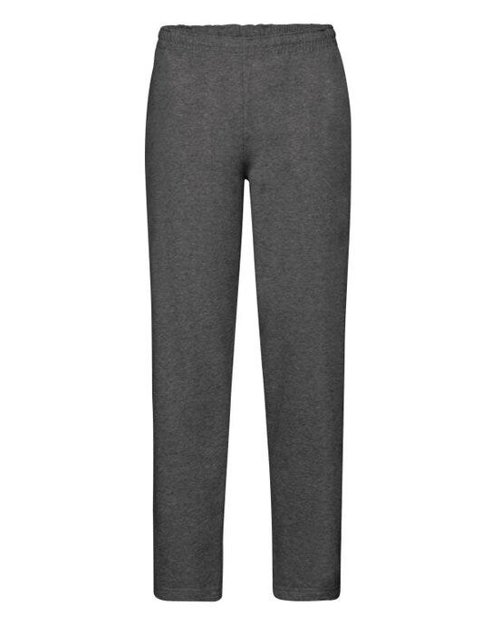 Fruit Of The Loom 64032 FOTL Mens Classic Open Hem Jog Pants - Dark Heather