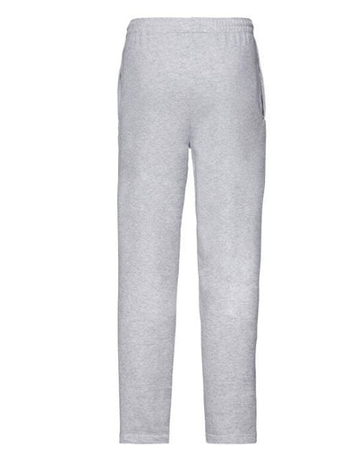 Fruit Of The Loom 64038 FOTL Mens Lightweight Open Hem Jog Pants - Heather Grey