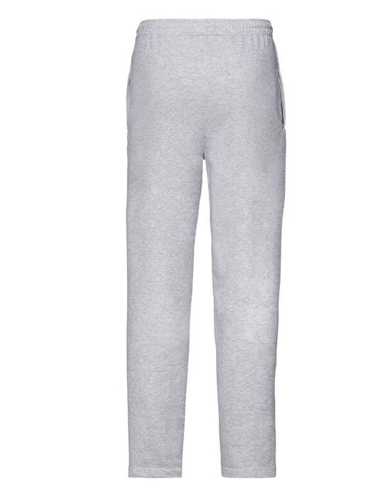 Fruit Of The Loom 64038 FOTL Mens Lightweight Open Hem Jog Pants - Heather Grey
