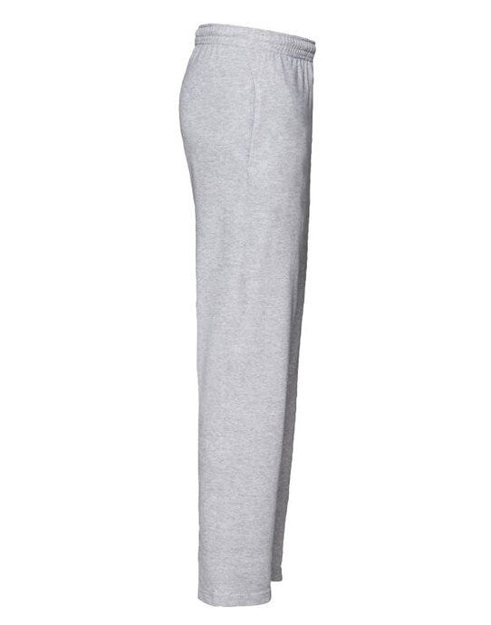 Fruit Of The Loom 64038 FOTL Mens Lightweight Open Hem Jog Pants - Heather Grey