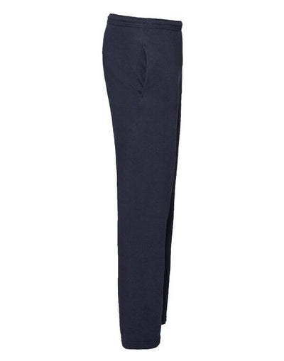 Fruit Of The Loom 64038 FOTL Mens Lightweight Open Hem Jog Pants - Deep Navy
