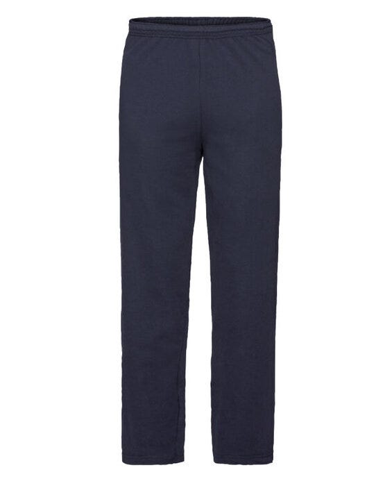 Fruit Of The Loom 64038 FOTL Mens Lightweight Open Hem Jog Pants - Deep Navy