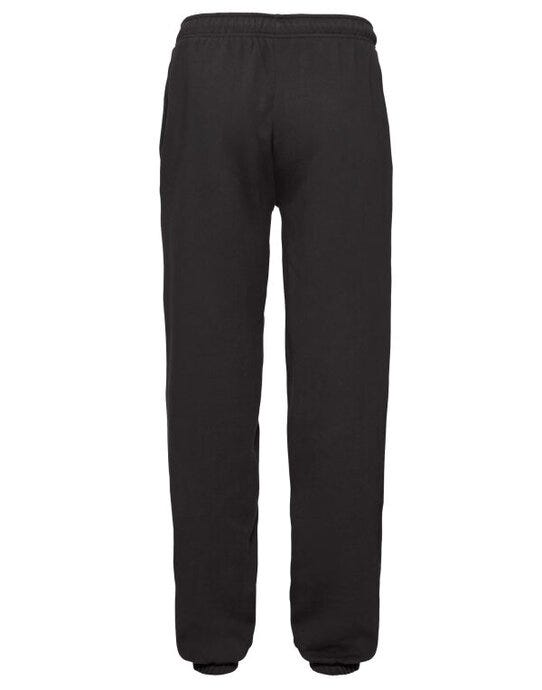 Fruit Of The Loom 64040 FOTL Mens Premium Elastic Cuff Jog Pants - Black