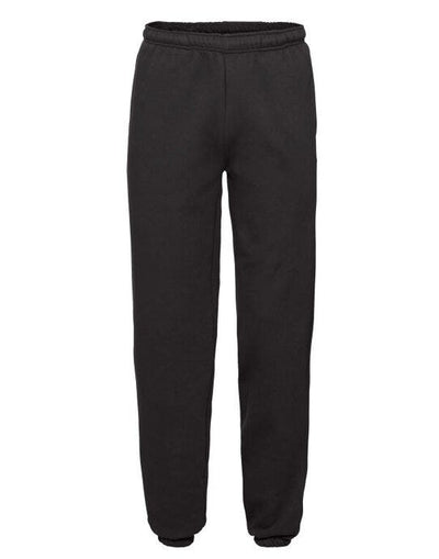 Fruit Of The Loom 64040 FOTL Mens Premium Elastic Cuff Jog Pants - Black
