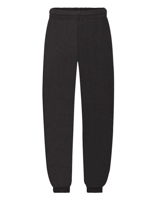 Fruit Of The Loom 64051 FOTL Kids Classic Elastic Cuff Jog Pants - Black