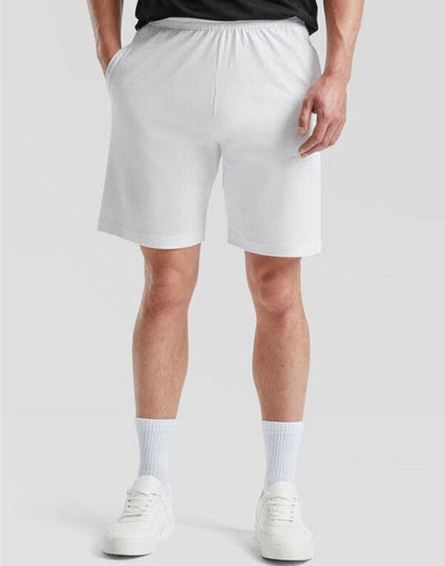 Fruit Of The Loom 64052 FOTL Iconic Jersey Shorts - White