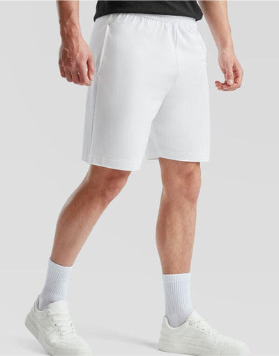 Fruit Of The Loom 64052 FOTL Iconic Jersey Shorts - White