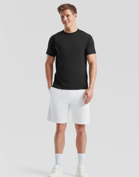 Fruit Of The Loom 64052 FOTL Iconic Jersey Shorts - White