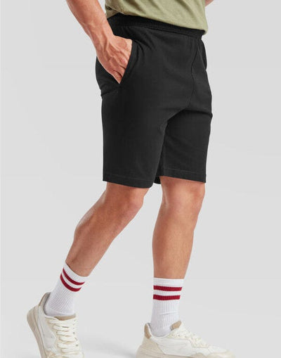 Fruit Of The Loom 64052 FOTL Iconic Jersey Shorts - Black