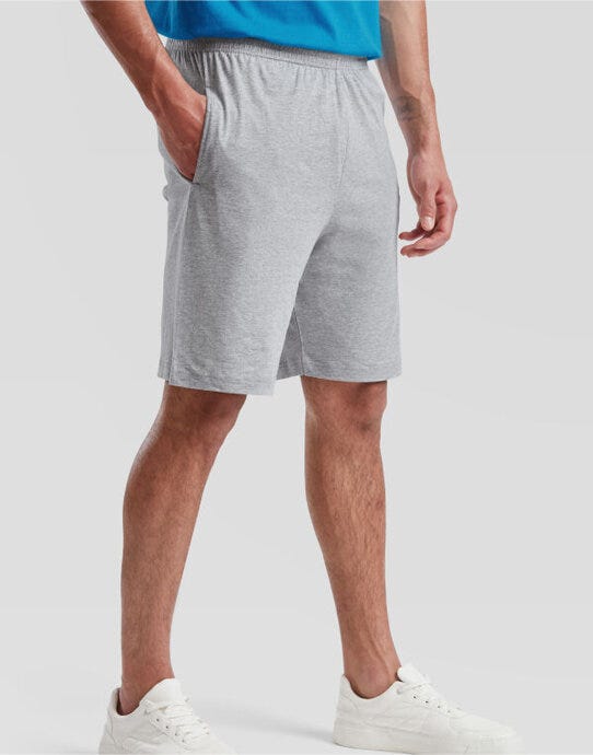Fruit Of The Loom 64052 FOTL Iconic Jersey Shorts - Heather Grey