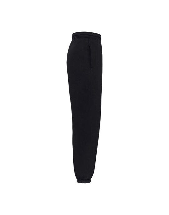 Fruit Of The Loom 64056 FOTL Iconic Premium Elasticated Cuff Jog - Black