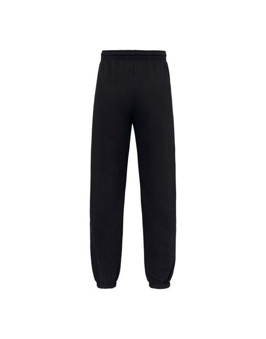 Fruit Of The Loom 64056 FOTL Iconic Premium Elasticated Cuff Jog - Black