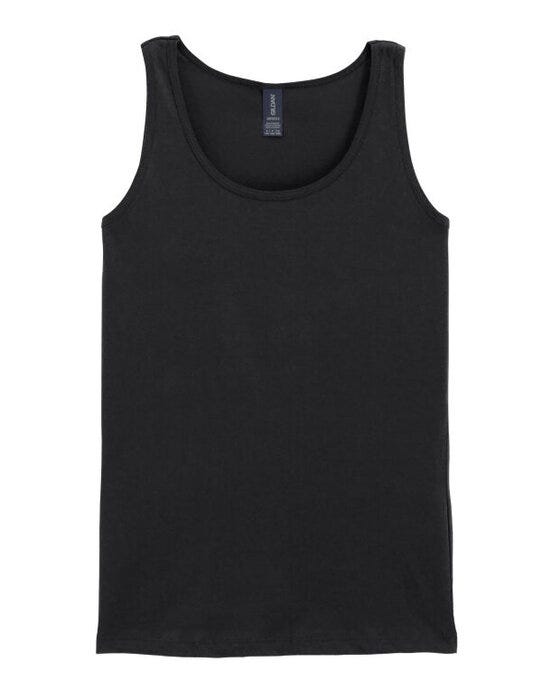 Gildan 64200L Softstyle Ladies Tank Top - Black