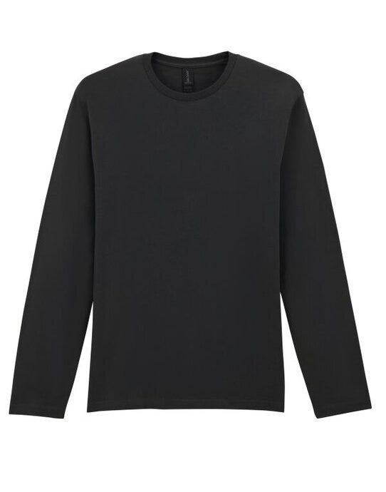 Gildan 64400 Softstyle Adult Long Sleeve Tee - Black