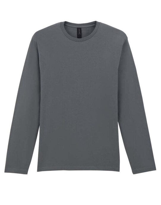 Gildan 64400 Softstyle Adult Long Sleeve Tee - Charcoal