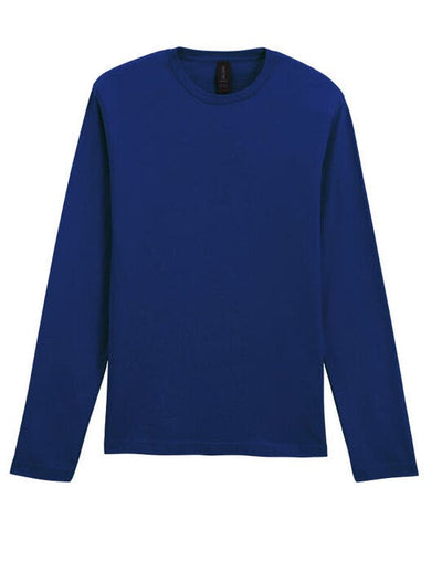 Gildan 64400 Softstyle Adult Long Sleeve Tee - Navy Blue