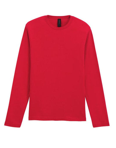 Gildan 64400 Softstyle Adult Long Sleeve Tee - Red