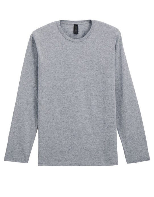 Gildan 64400 Softstyle Adult Long Sleeve Tee - Sport Grey (RS)