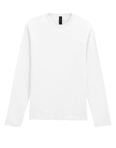 Gildan 64400 Softstyle Adult Long Sleeve Tee - White