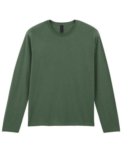 Gildan 64400 Softstyle Adult Long Sleeve Tee - Military Green