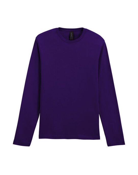 Gildan 64400 Softstyle Adult Long Sleeve Tee - Fan Dark Purple